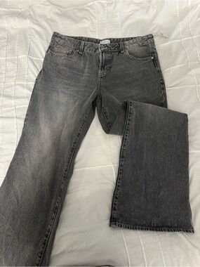 PacSun Women's Boot Cut Jeans - Washed Charcoal Gray